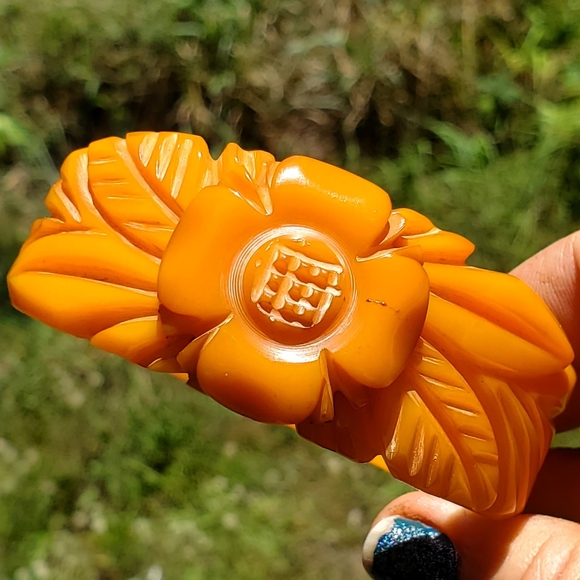VINTAGE 1930´S Apricot Bakelite Bangle